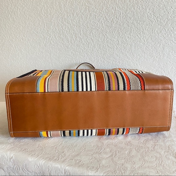 Tory Burch ELLA multi color Webbing logo tote - Picture 11 of 14